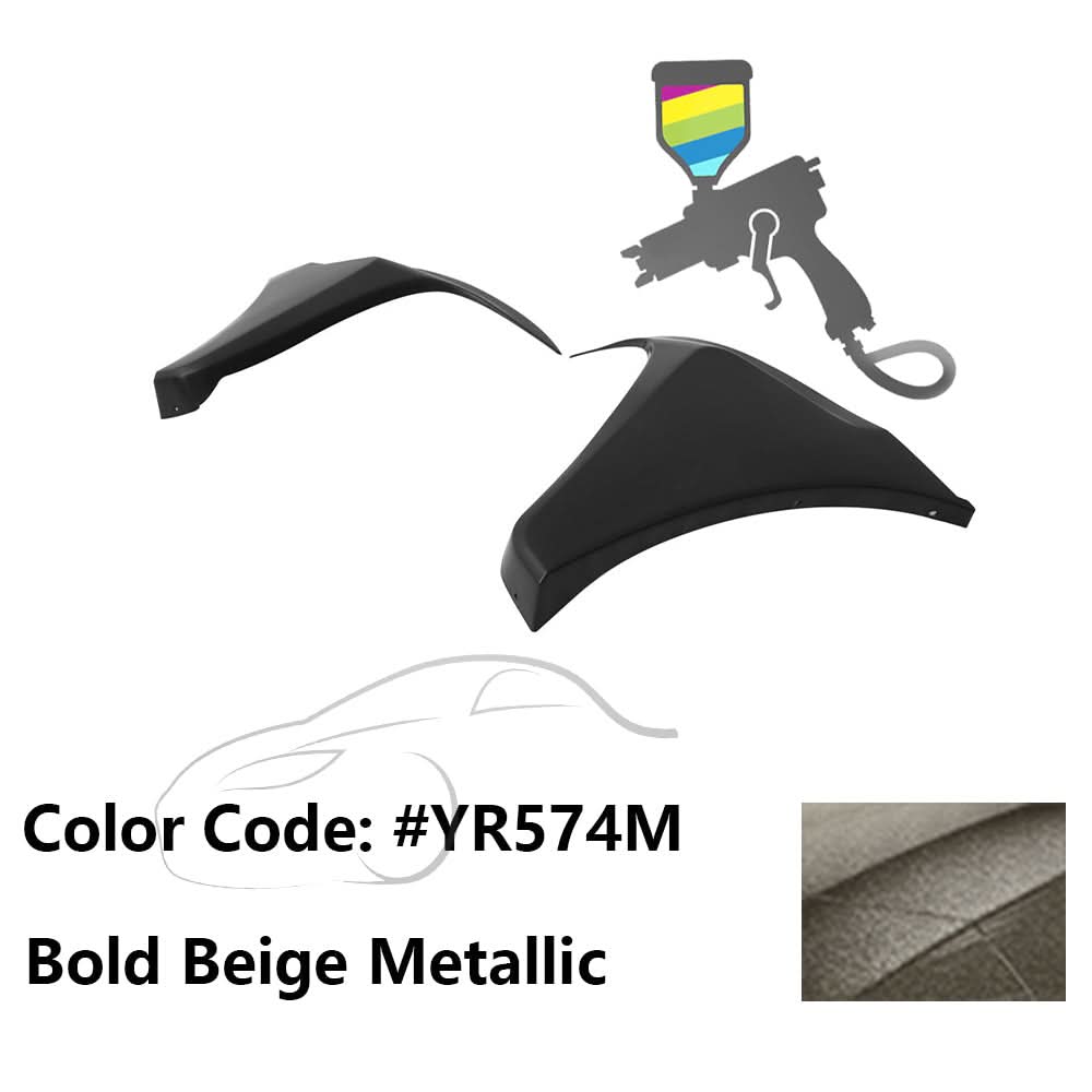 2016-2018 Honda Civic HF-P Style Painted Front Bumper Lip Splitters