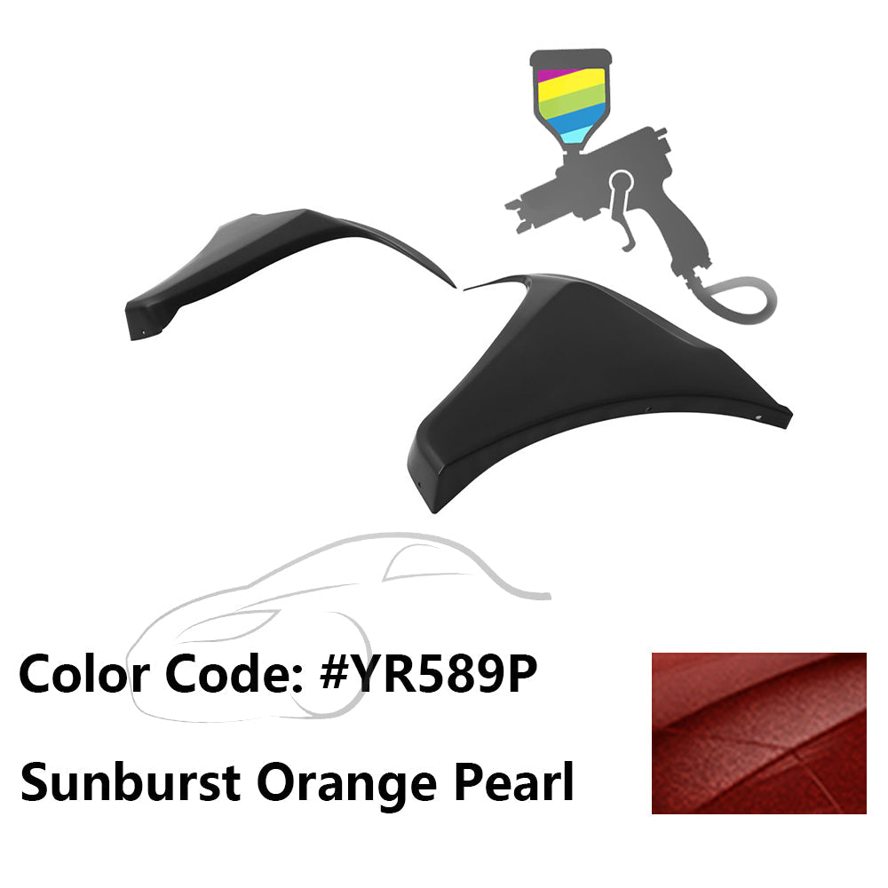 2016-2018 Honda Civic HF-P Style Painted Front Bumper Lip Splitters