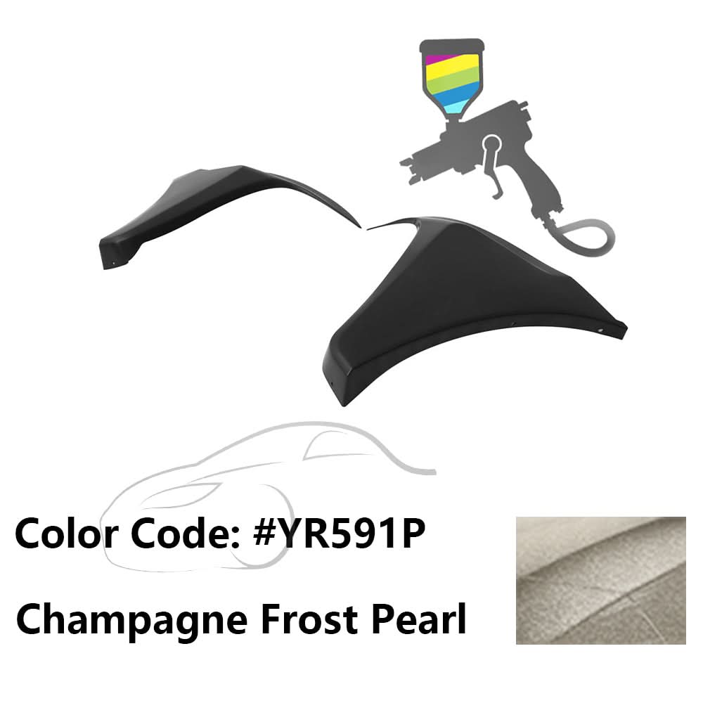 2016-2018 Honda Civic HF-P Style Painted Front Bumper Lip Splitters