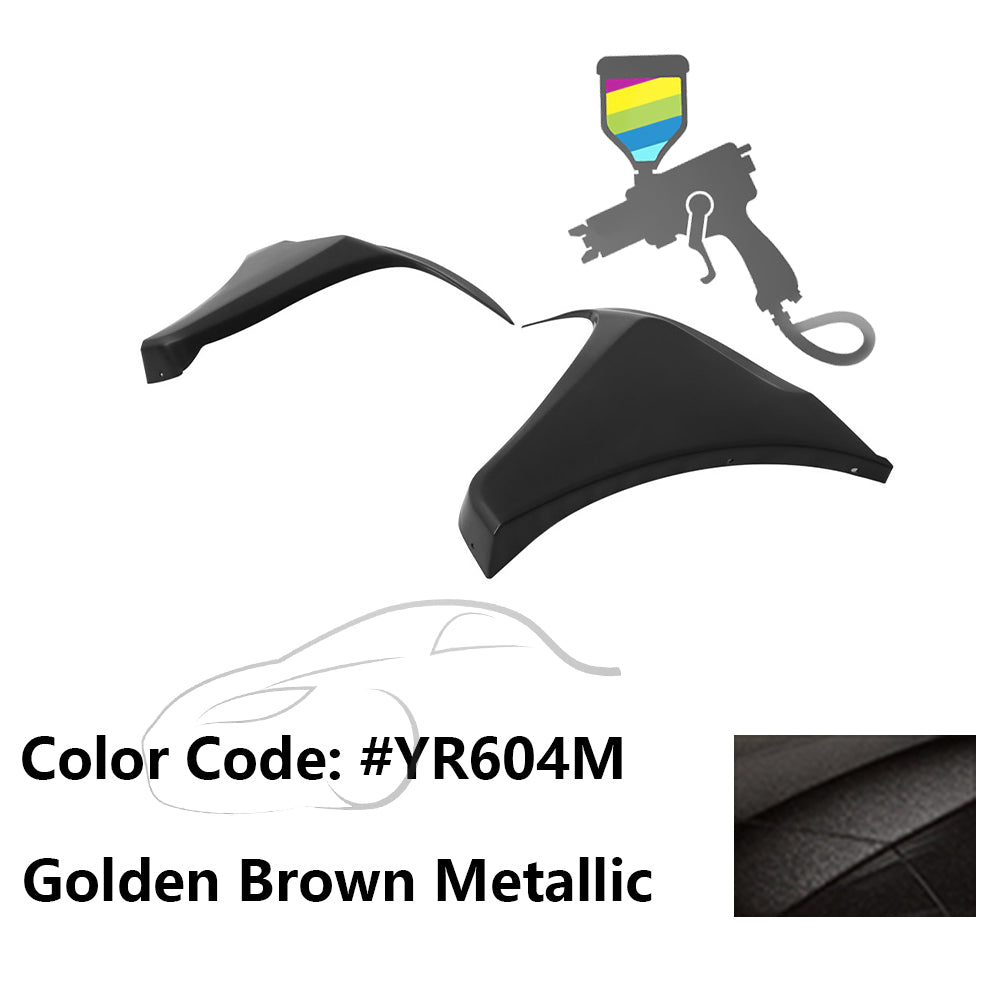 2016-2018 Honda Civic HF-P Style Painted Front Bumper Lip Splitters