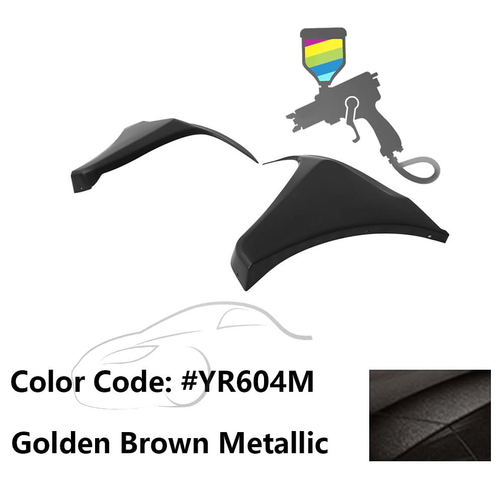 2016-2018 Honda Civic HF-P Style Painted Front Bumper Lip Splitters