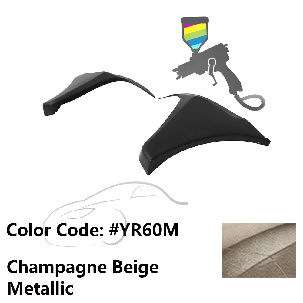 2016-2018 Honda Civic HF-P Style Painted Front Bumper Lip Splitters