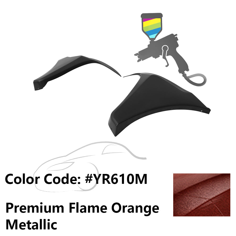 2016-2018 Honda Civic HF-P Style Painted Front Bumper Lip Splitters