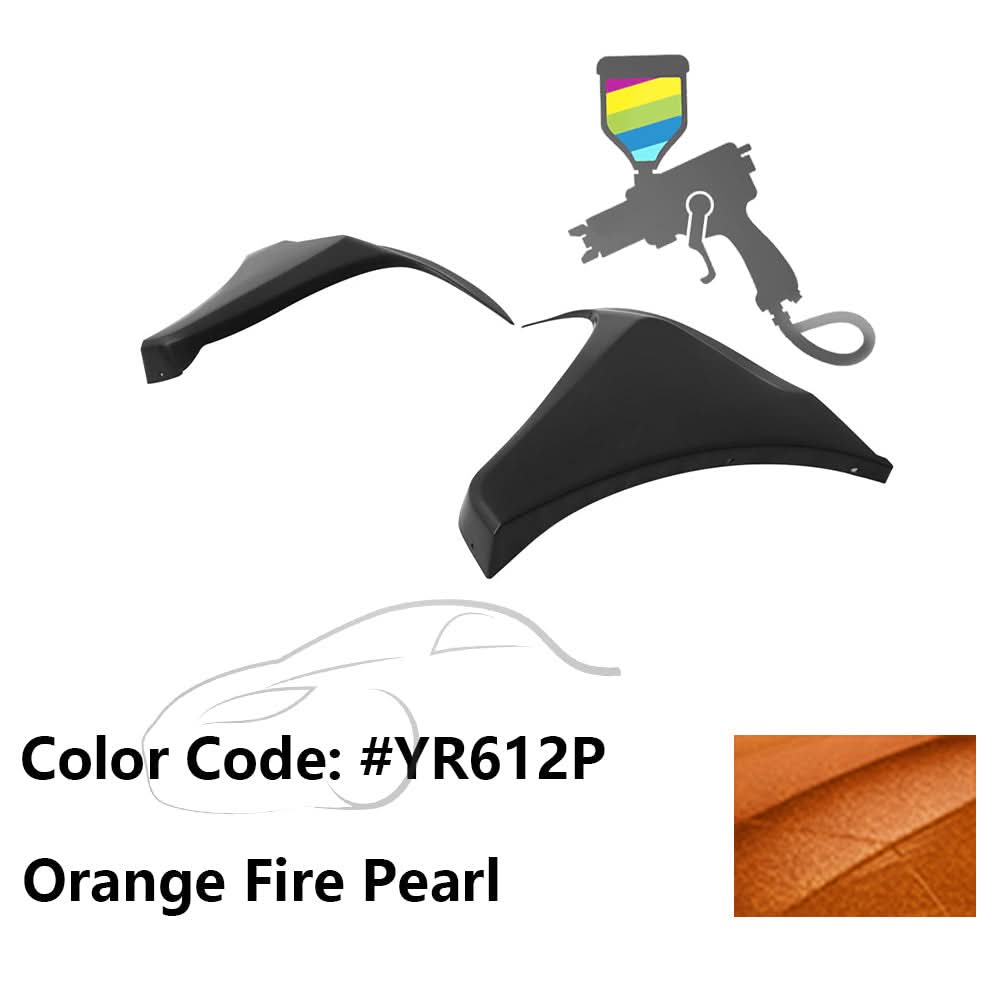 2016-2018 Honda Civic HF-P Style Painted Front Bumper Lip Splitters