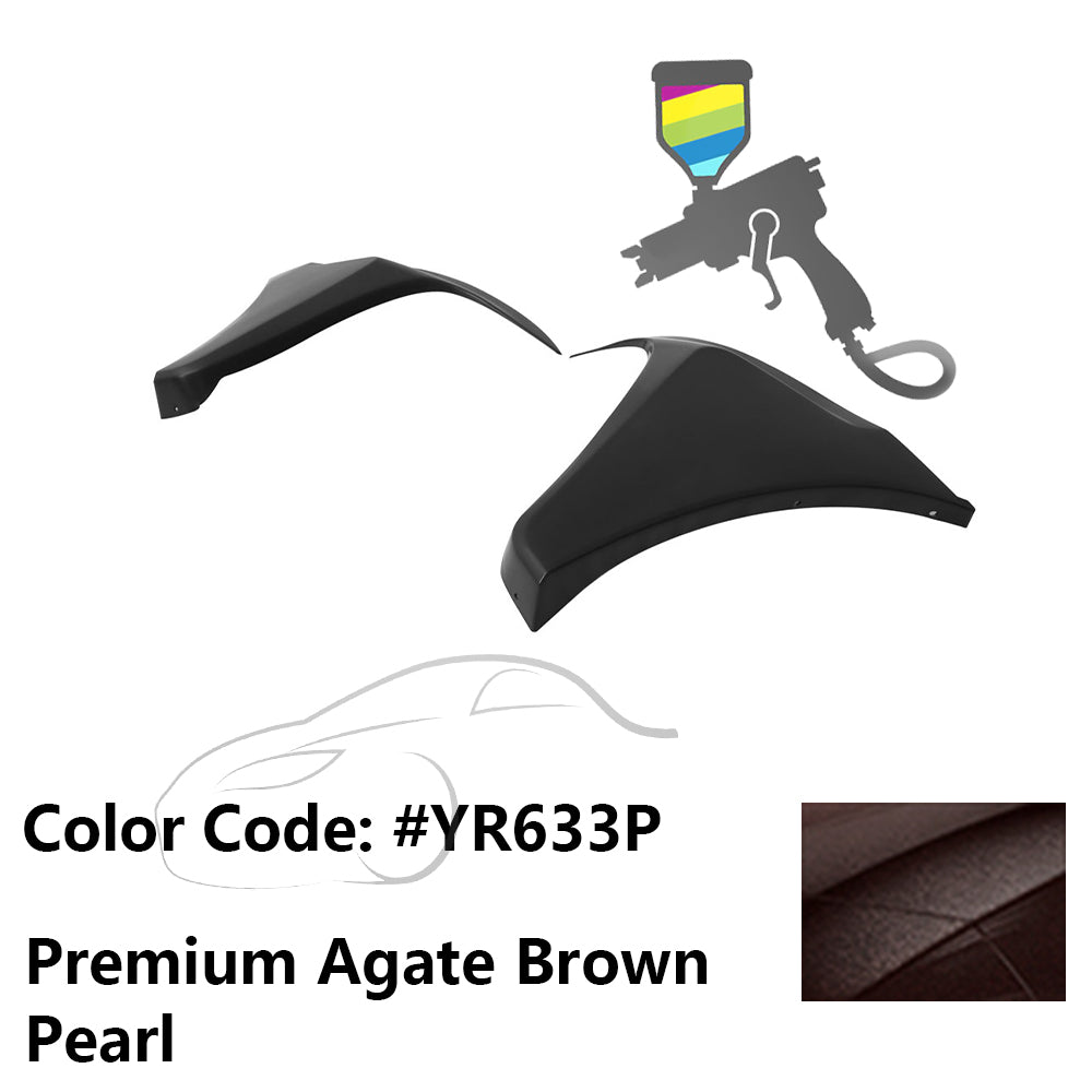 2016-2018 Honda Civic HF-P Style Painted Front Bumper Lip Splitters