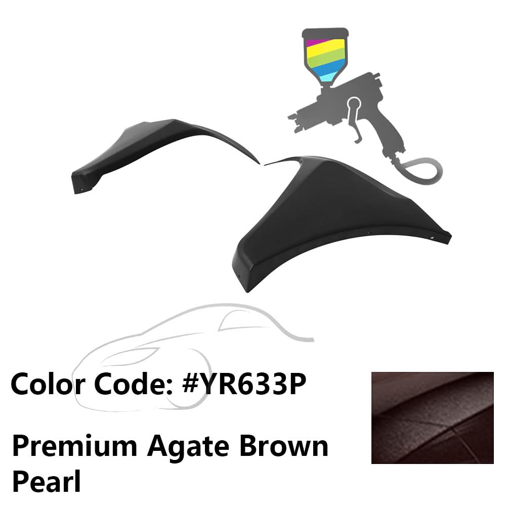 2016-2018 Honda Civic HF-P Style Painted Front Bumper Lip Splitters