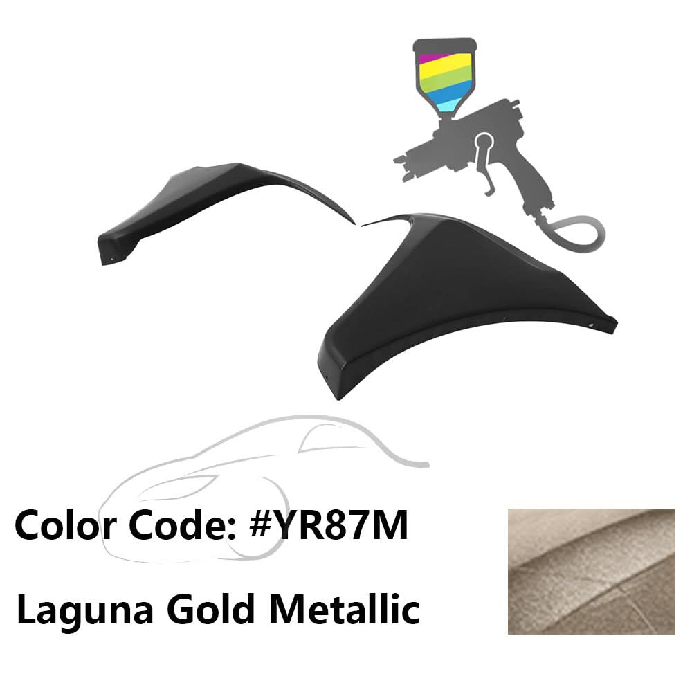 2016-2018 Honda Civic HF-P Style Painted Front Bumper Lip Splitters