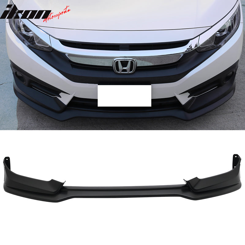 2016-2018 Honda Civic Mugen Style Front Bumper Lip PP