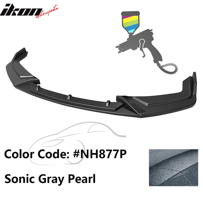 2017-2021 Honda Civic Hatchback IKON Style 3PCS Front Bumper Lip PP