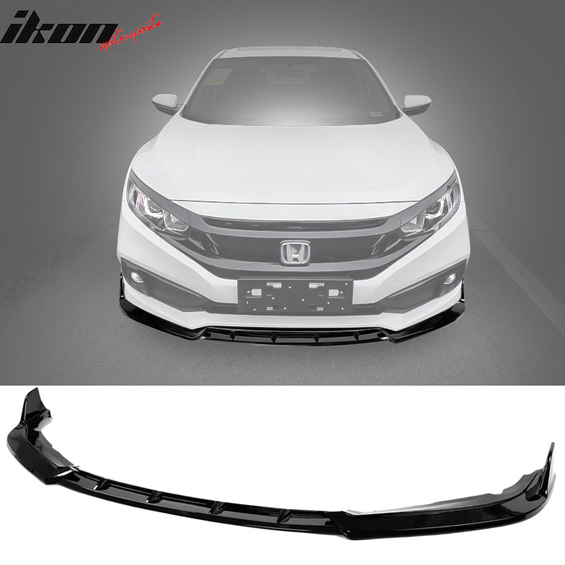 2019-2021 Honda Civic IKON Style Front Bumper Lip Splitter Spolier PU