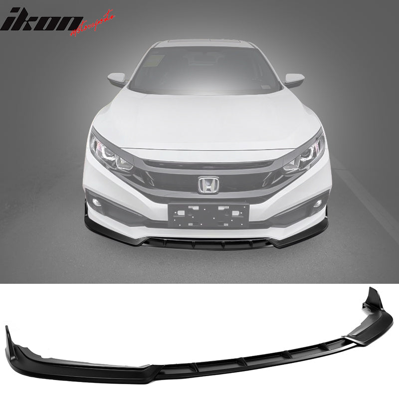 2019-2021 Honda Civic IKON Style Front Bumper Lip Splitter Spolier PU