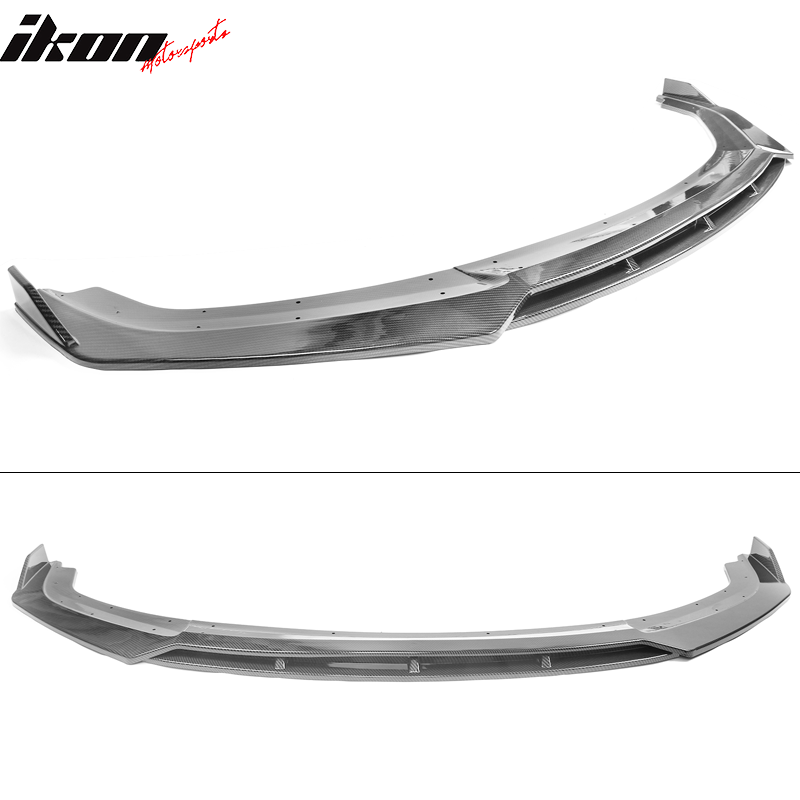 2019-2021 Honda Civic IKON V3 Style Front Bumper Lip Chin Spoiler 2PC