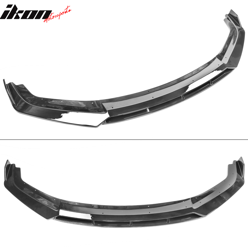 2019-2021 Honda Civic IKON V3 Style Front Bumper Lip Chin Spoiler 2PC
