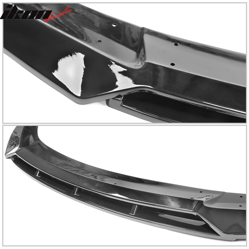 2019-2021 Honda Civic IKON V3 Style Front Bumper Lip Chin Spoiler 2PC