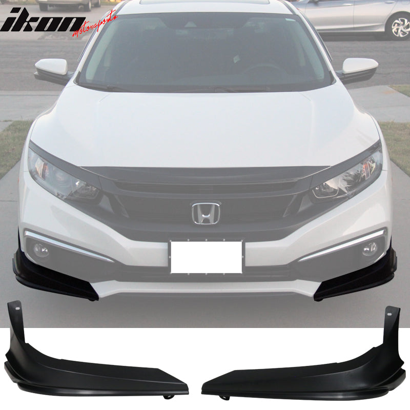 2019-2021 Honda Civic 10TH Gen Modulo Style Front Bumper Lip Splitters