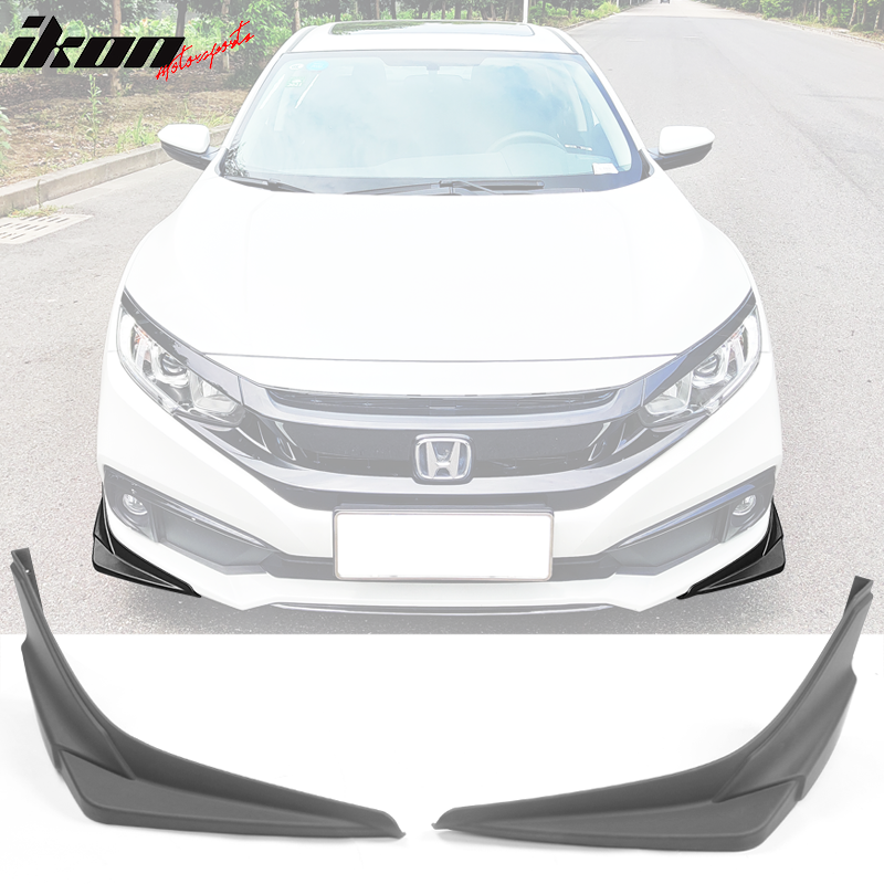 2019-2021 Honda Civic Modulo Style Front Splitters Side Apron Lip