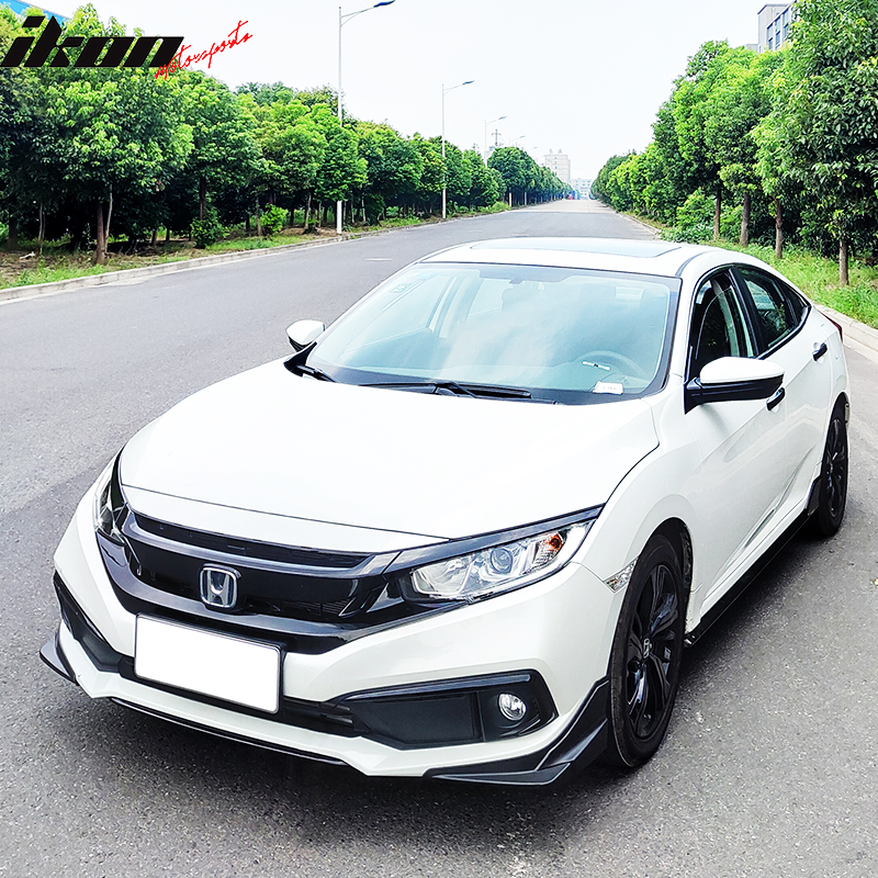 2019-2021 Honda Civic Modulo Style Front Splitters Side Apron Lip