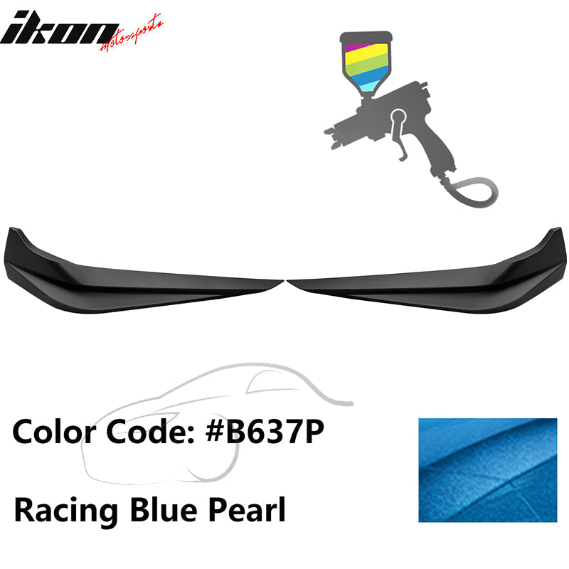 2022-2024 Honda Civic 11th HPD Style 2PC Front Splitters Painted PP