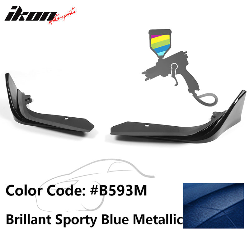 2022-2023 Honda Civic 4DR MD Style Front Bumper Lip Splitter 2PCS PP