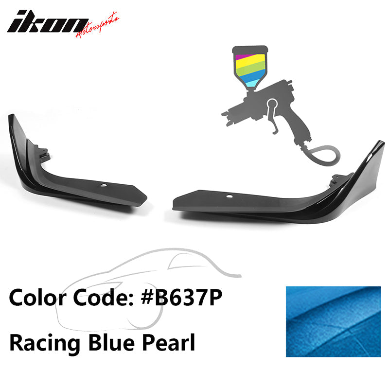 2022-2023 Honda Civic 4DR MD Style Front Bumper Lip Splitter 2PCS PP