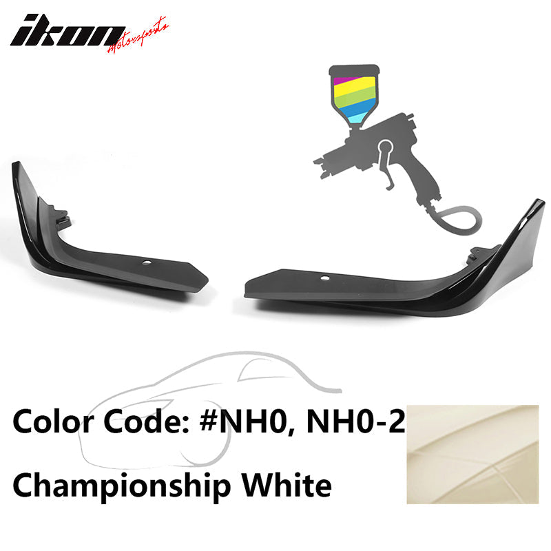 2022-2023 Honda Civic 4DR MD Style Front Bumper Lip Splitter 2PCS PP