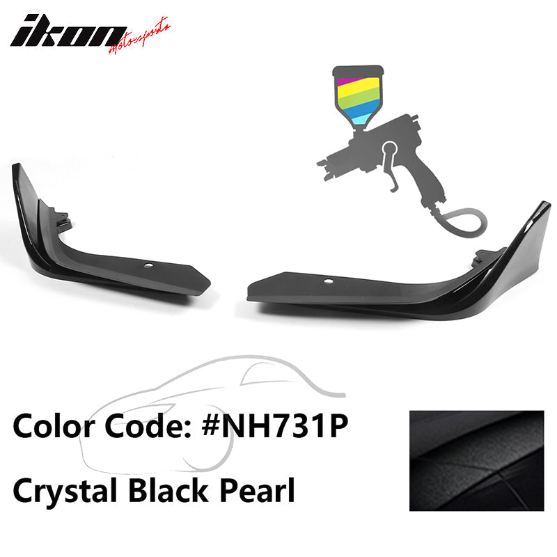 2022-2023 Honda Civic 4DR MD Style Front Bumper Lip Splitter 2PCS PP