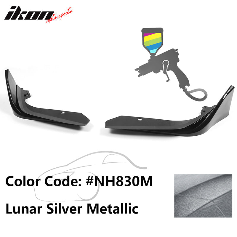 2022-2023 Honda Civic 4DR MD Style Front Bumper Lip Splitter 2PCS PP