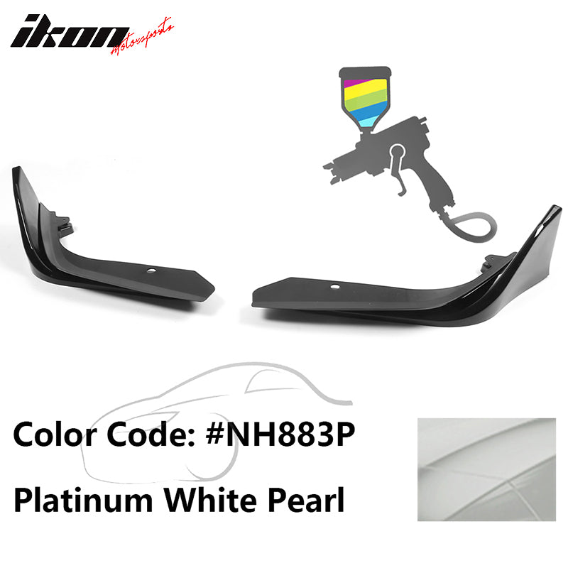 2022-2023 Honda Civic 4DR MD Style Front Bumper Lip Splitter 2PCS PP