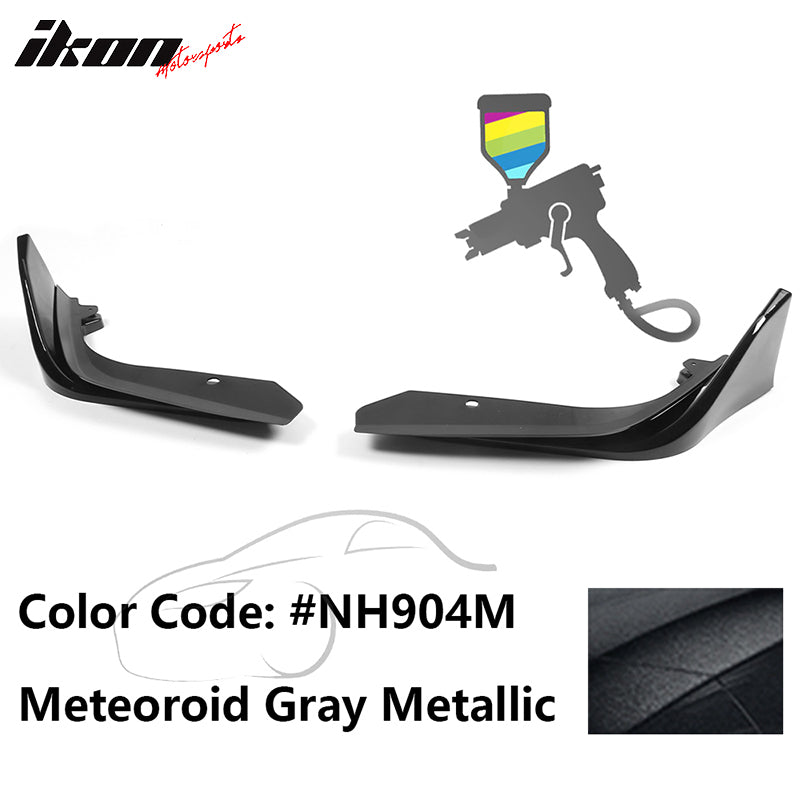 2022-2023 Honda Civic 4DR MD Style Front Bumper Lip Splitter 2PCS PP