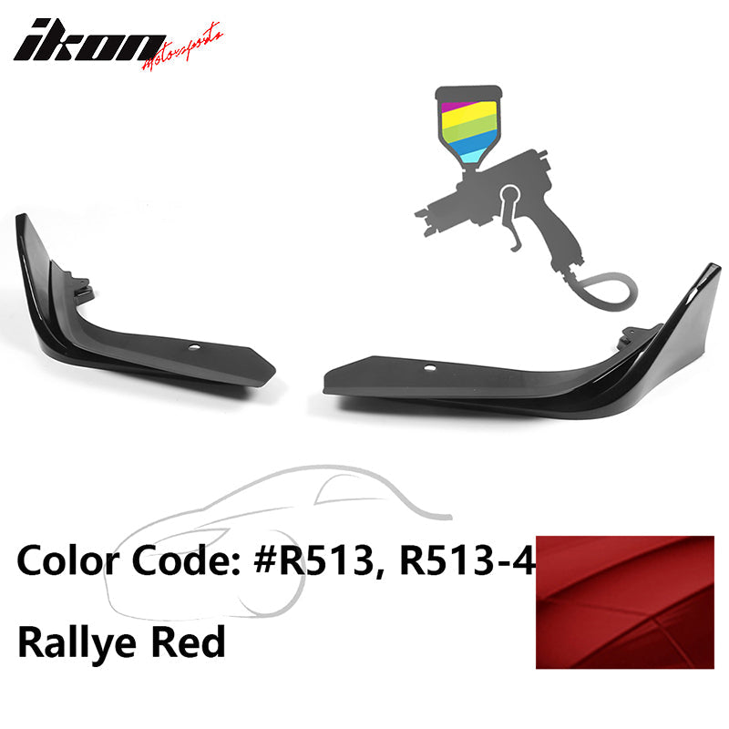 2022-2023 Honda Civic 4DR MD Style Front Bumper Lip Splitter 2PCS PP