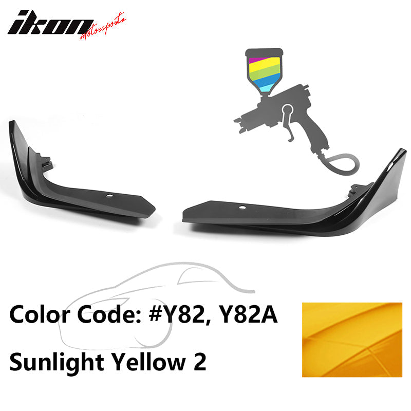 2022-2023 Honda Civic 4DR MD Style Front Bumper Lip Splitter 2PCS PP