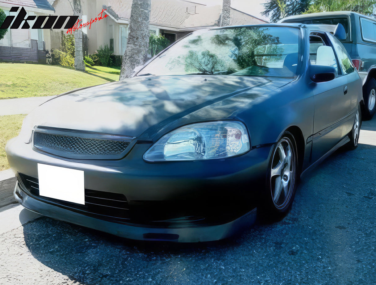 1996-1998 Honda Civic Front Bumper Lip Lower Spoiler PU Backyard Style