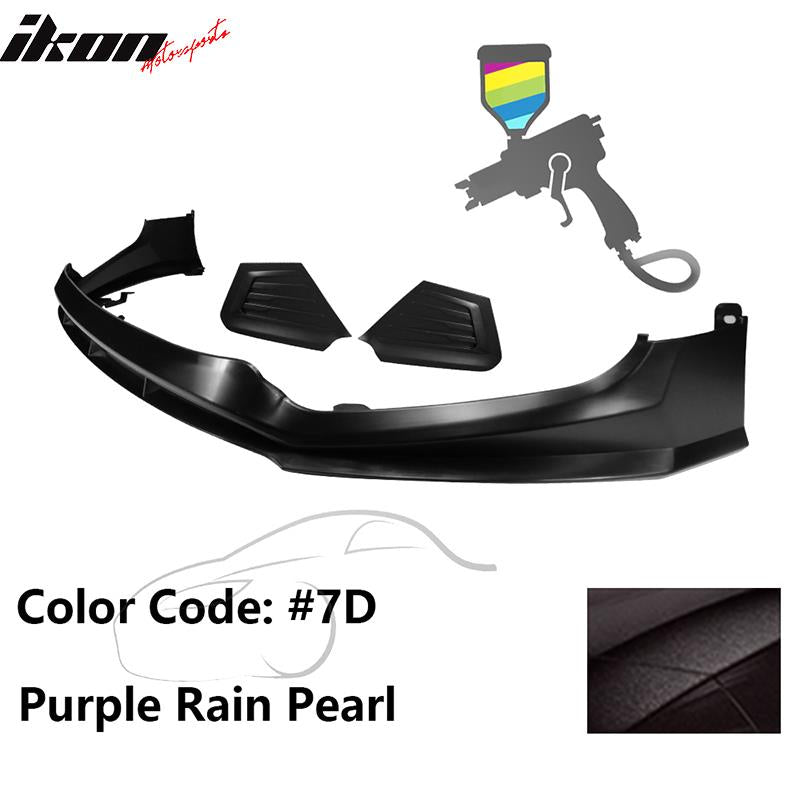 2017-2018 Hyundai Elantra SPW Style Front Bumper Lip W/Covers PP