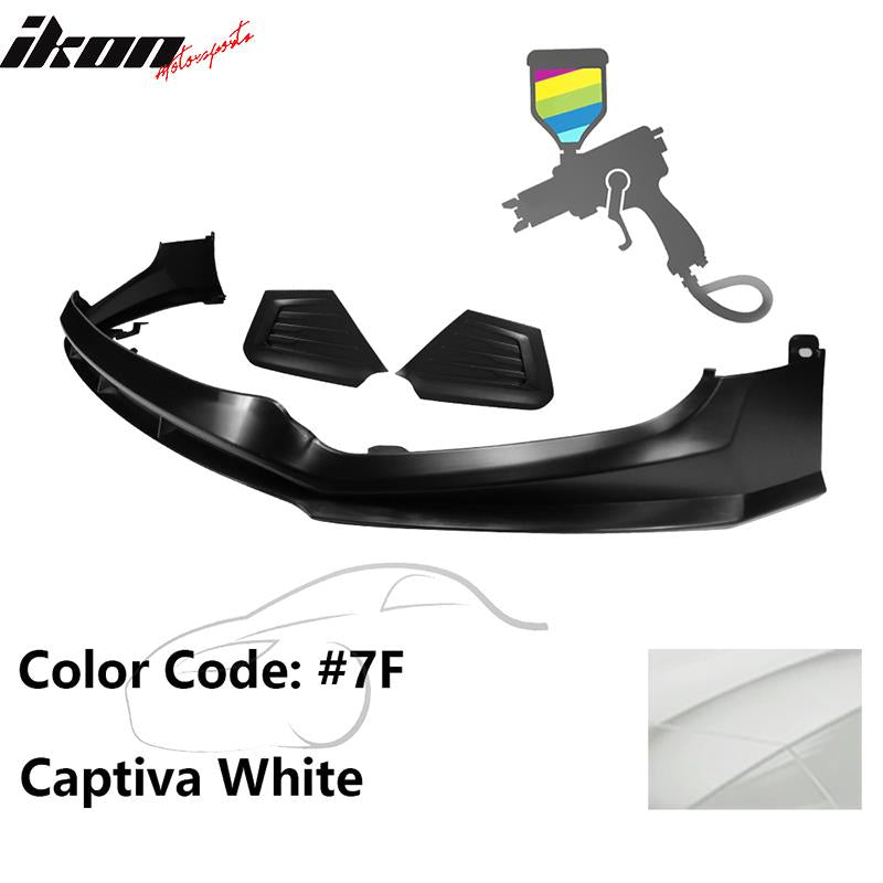 2017-2018 Hyundai Elantra SPW Style Front Bumper Lip W/Covers PP