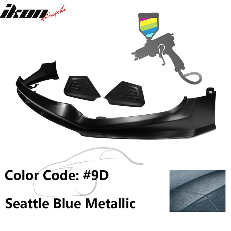 2017-2018 Hyundai Elantra SPW Style Front Bumper Lip W/Covers PP