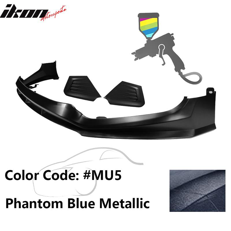 2017-2018 Hyundai Elantra SPW Style Front Bumper Lip W/Covers PP