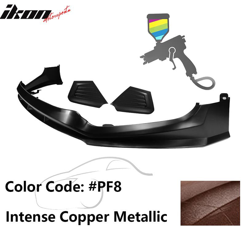 2017-2018 Hyundai Elantra SPW Style Front Bumper Lip W/Covers PP