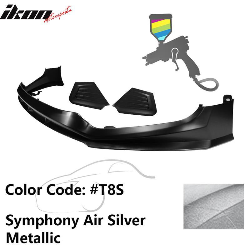 2017-2018 Hyundai Elantra SPW Style Front Bumper Lip W/Covers PP