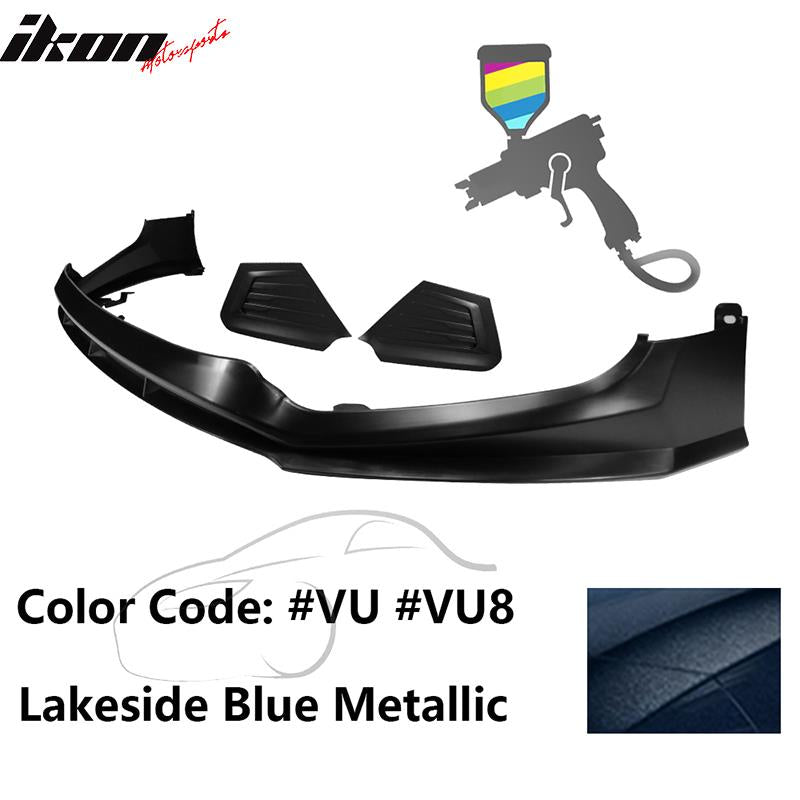 2017-2018 Hyundai Elantra SPW Style Front Bumper Lip W/Covers PP