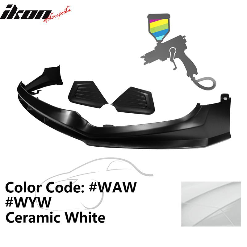 2017-2018 Hyundai Elantra SPW Style Front Bumper Lip W/Covers PP