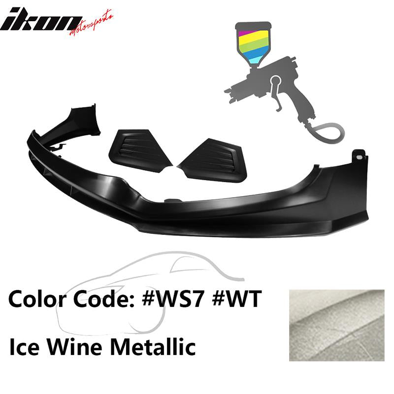 2017-2018 Hyundai Elantra SPW Style Front Bumper Lip W/Covers PP