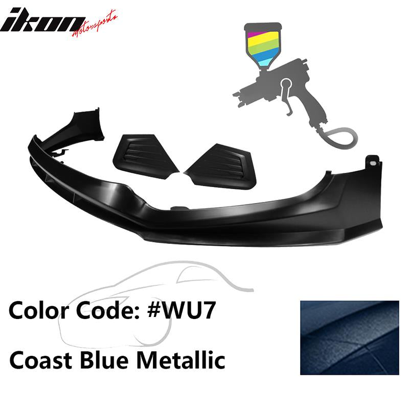 2017-2018 Hyundai Elantra SPW Style Front Bumper Lip W/Covers PP