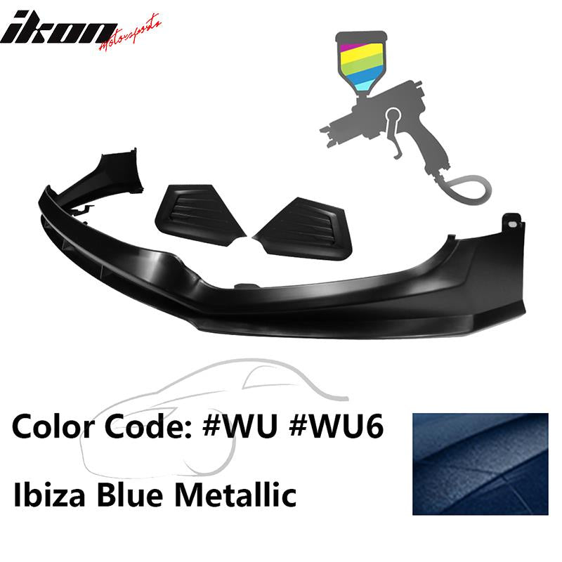 2017-2018 Hyundai Elantra SPW Style Front Bumper Lip W/Covers PP