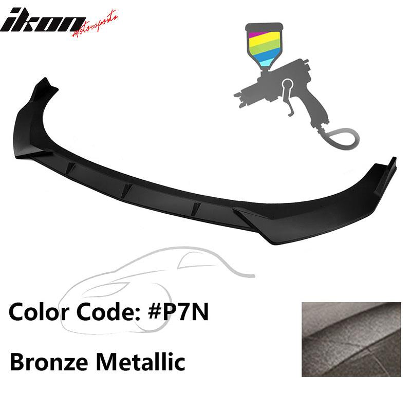 2021-2023 Hyundai Elantra 4DR Sedan Front Bumper Lip Spoiler PP 3PC