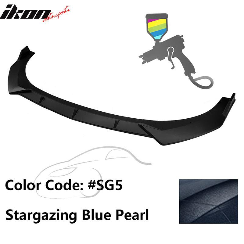 2021-2023 Hyundai Elantra 4DR Sedan Front Bumper Lip Spoiler PP 3PC