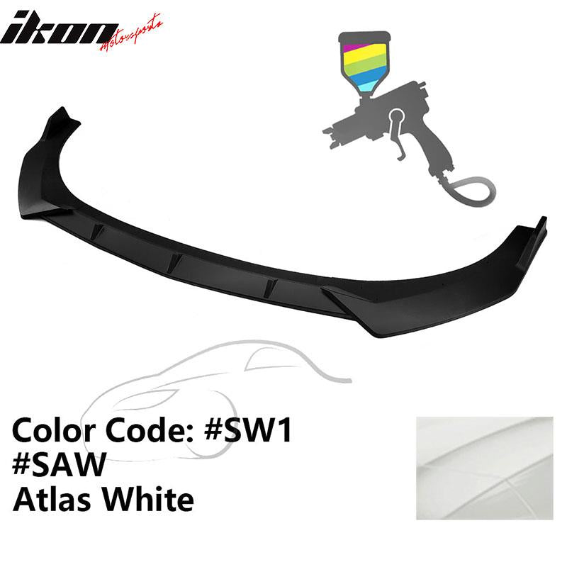 2021-2023 Hyundai Elantra 4DR Sedan Front Bumper Lip Spoiler PP 3PC