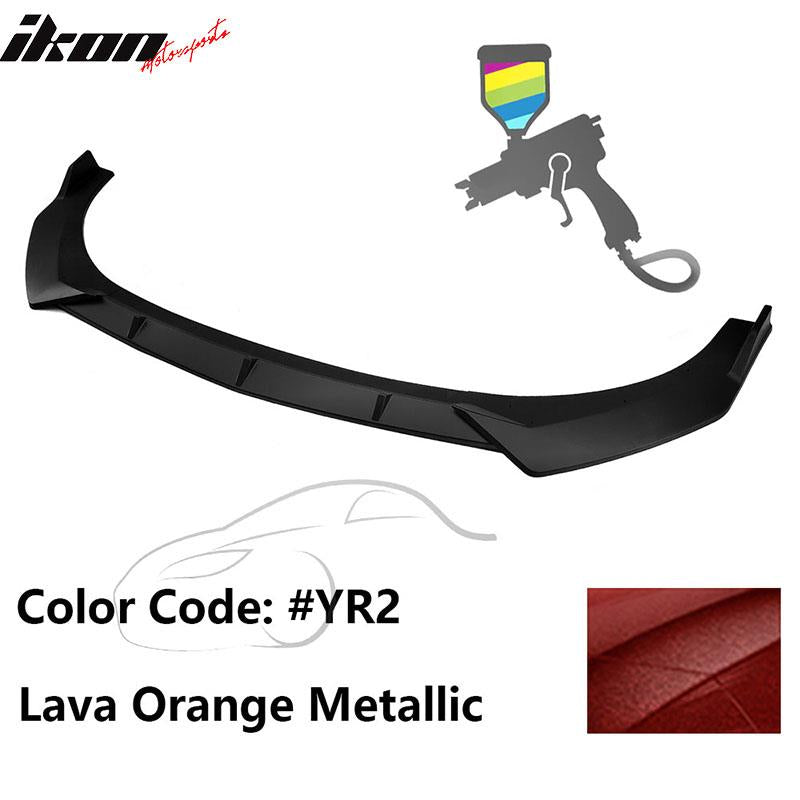 2021-2023 Hyundai Elantra 4DR Sedan Front Bumper Lip Spoiler PP 3PC