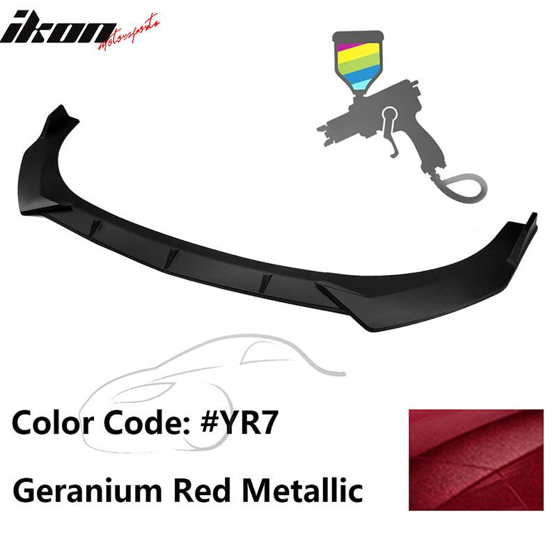 2021-2023 Hyundai Elantra 4DR Sedan Front Bumper Lip Spoiler PP 3PC