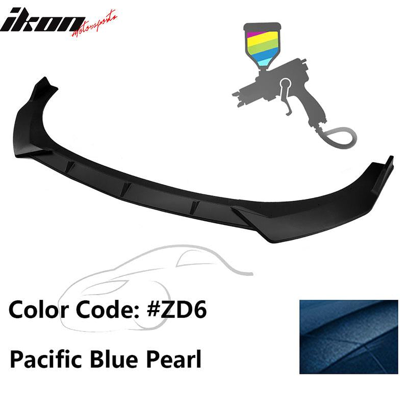 2021-2023 Hyundai Elantra 4DR Sedan Front Bumper Lip Spoiler PP 3PC