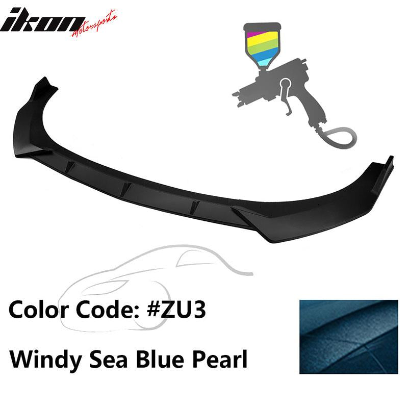 2021-2023 Hyundai Elantra 4DR Sedan Front Bumper Lip Spoiler PP 3PC